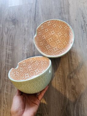 Ceramic Mint Chop Stick Bowl